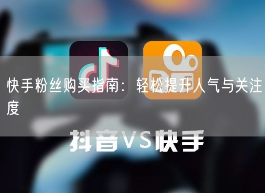 快手粉丝购买指南：轻松提升人气与关注度