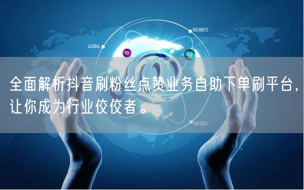 全面解析抖音刷粉丝点赞业务自助下单刷平台，让你成为行业佼佼者。