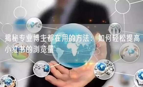 揭秘专业博主都在用的方法：如何轻松提高小红书的浏览量
